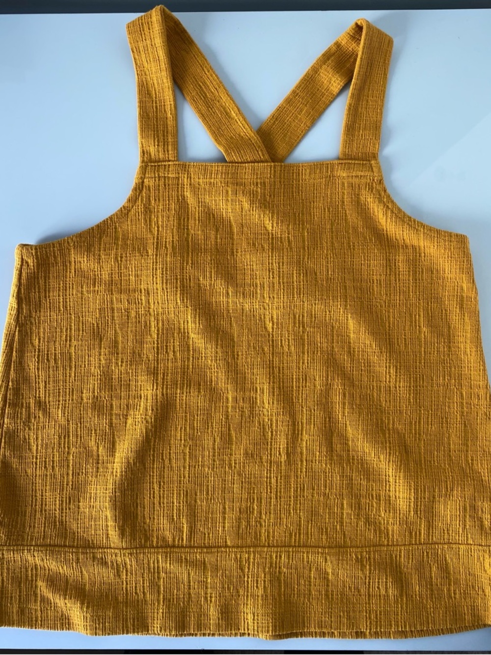 Madewell Mustard Textured Top